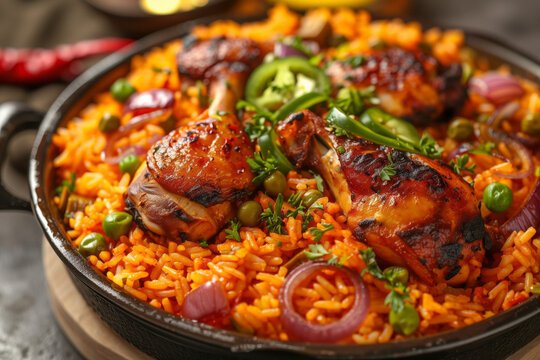 Jollof Rice is a West African favorite — rich, flavorful, and served hot.
